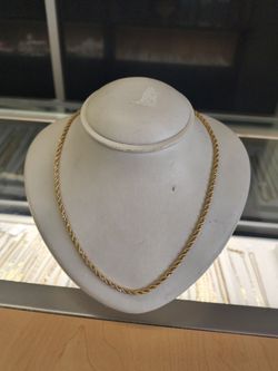 10k Gold rope necklace 13.3 grams 30 Long layway available 10% Dwon if you interested please make sure you ask for Maribel thank you