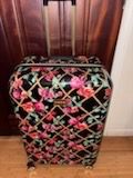Bebe Floral Hard Shell Rolling Luggage Suitcase