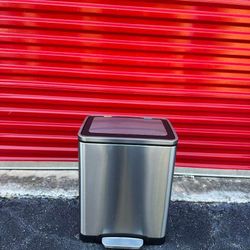60L Stainless Steel Trash Can – Dual Compartment
