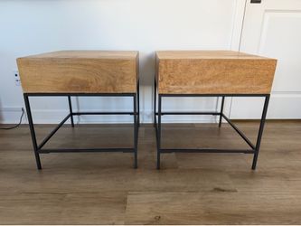 West Elm Industrial Side Tables
