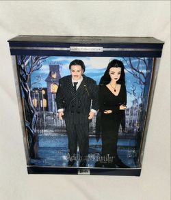 MATTEL ADDAMS FAMILY BARBIE AS MORTICIA AND KEN AS GOMEZ DOLL SET--PRICE IS FIRM