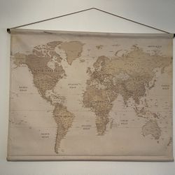 Antique Style Map Wall Art Tapestry 