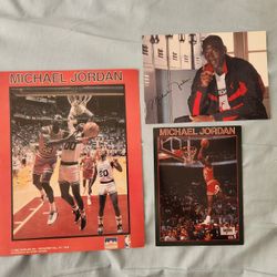 Vintage Michael Jordan Flight Club Cards And Post Cards Lot