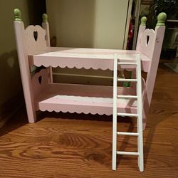 Wooden Baby Doll Bunk Bed 