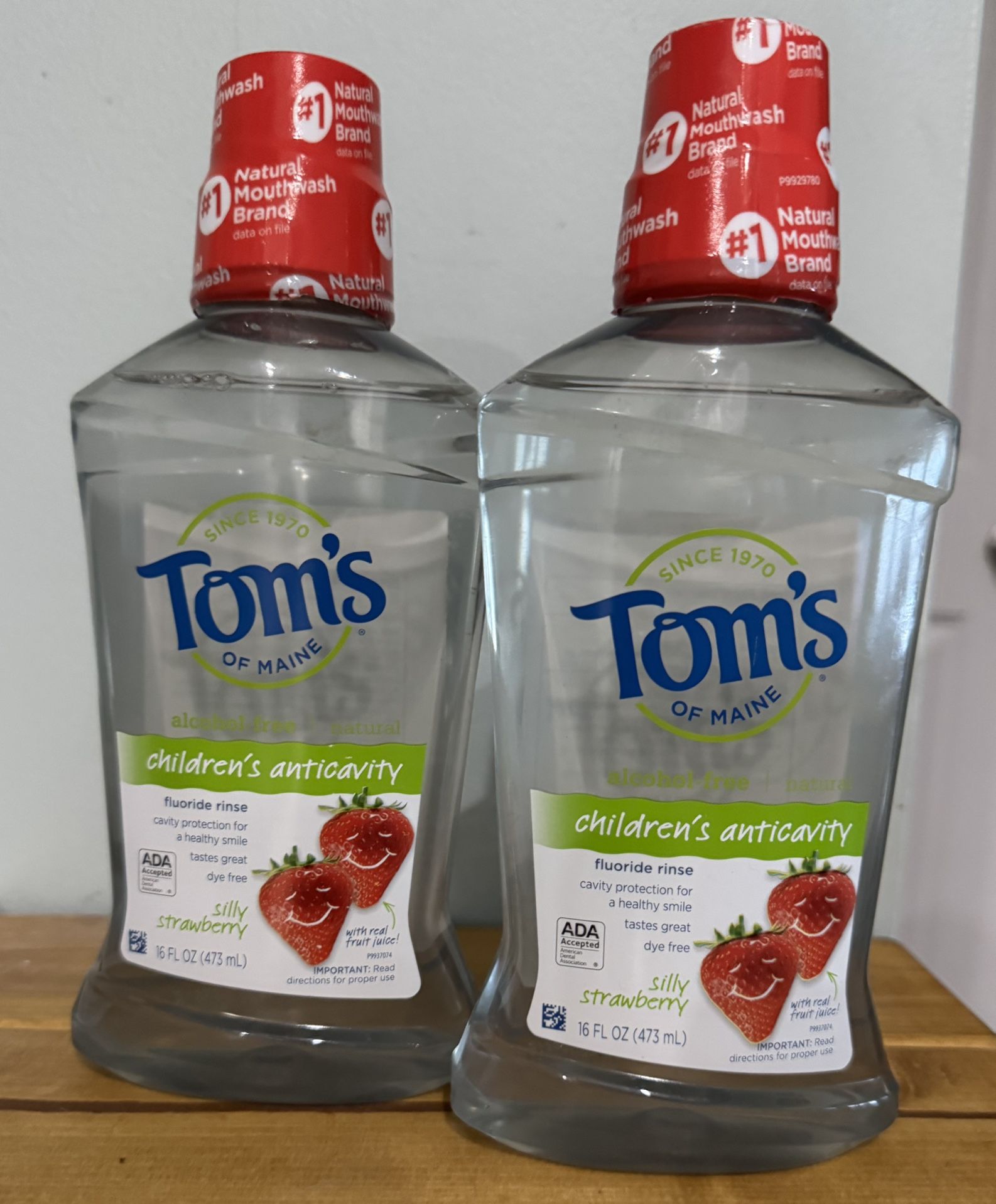 Tom’s Children’s Mouthwash, Silly Strawberry 16oz, 2ct