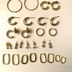 Gold Earrings Bundle 