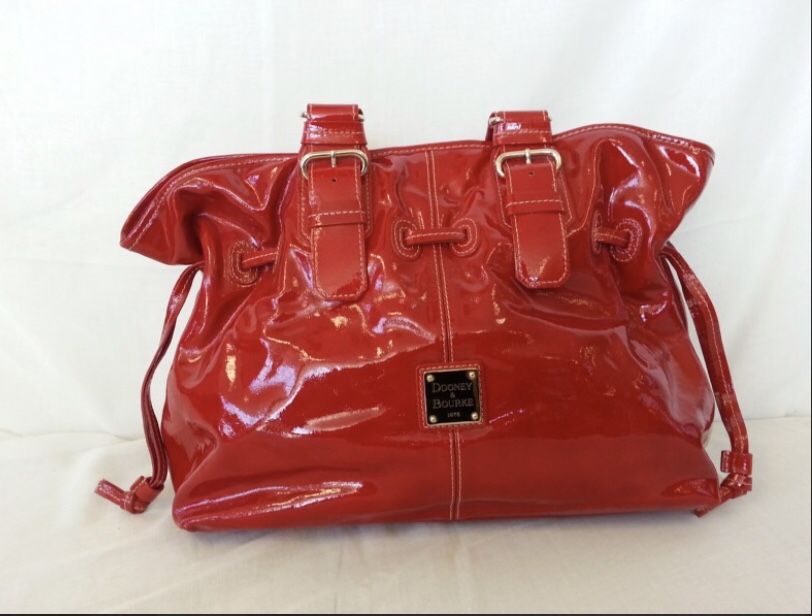 Dooney & Bourke Red Patent Leather Tote