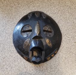 Wooden Mask from Ghana 10.5" × 9.5"