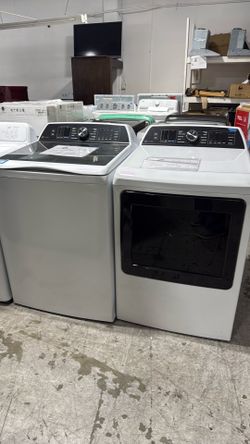 GE electric dryer and top loadwasher