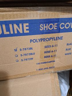 ULINE SHOE  COVERS heavy Duty  150 PAIRS/ CARTON    150  PARES SON MUY RESISTENTES 