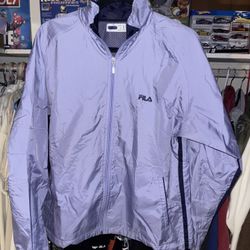 Vintage Fila Light Purple Windbreaker Jacket