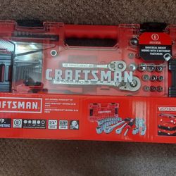CRAFTSMAN Versastack Mechanics Tool Set, 1/4 and 3/8 Inch Drive 71 Pc. CMMT45071