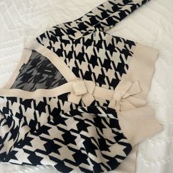 Express Black And Beige Cardigan 