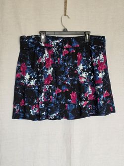 Women's Bryant Livi Soft Skort 3 Tier Multcolor Splash Pockets Slits ~ Plus Size 22/24 3X