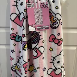 Hello Kitty Beach Towel 27in x 54in