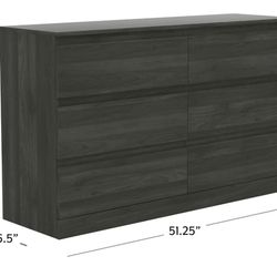 New Boxed (6 Drawer) Wooden Dresser - Unused