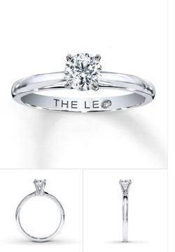 THE LEO Diamond Artisan Ring 1/2 ct tw Round-cut 14K White Gold