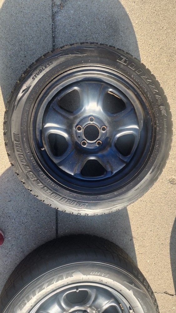 Full Set Winter Tires And Rims 5x4.5 Bolt Pattern