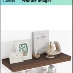 Set of 2 Floating Wall Shelves New 24”