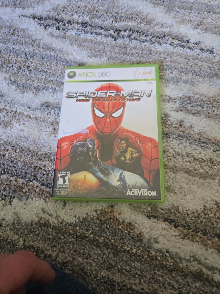 Xbox 360 Spiderman Web Of Shadows Game