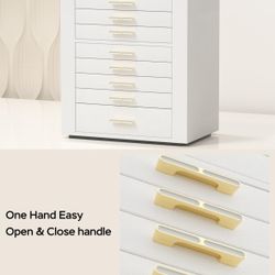 Jewelry Box with Mirror, 9 Tier Large Leather Jewelry Case with 9 Drawers & 2 Doors, Huge Storage Capacity, Jewelry Storage Organizer, Mother's Day Gi