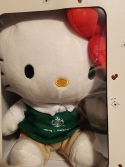 Hello Kitty Starbucks Plush Doll 2025 Sanrio Collector Edition New In Box
