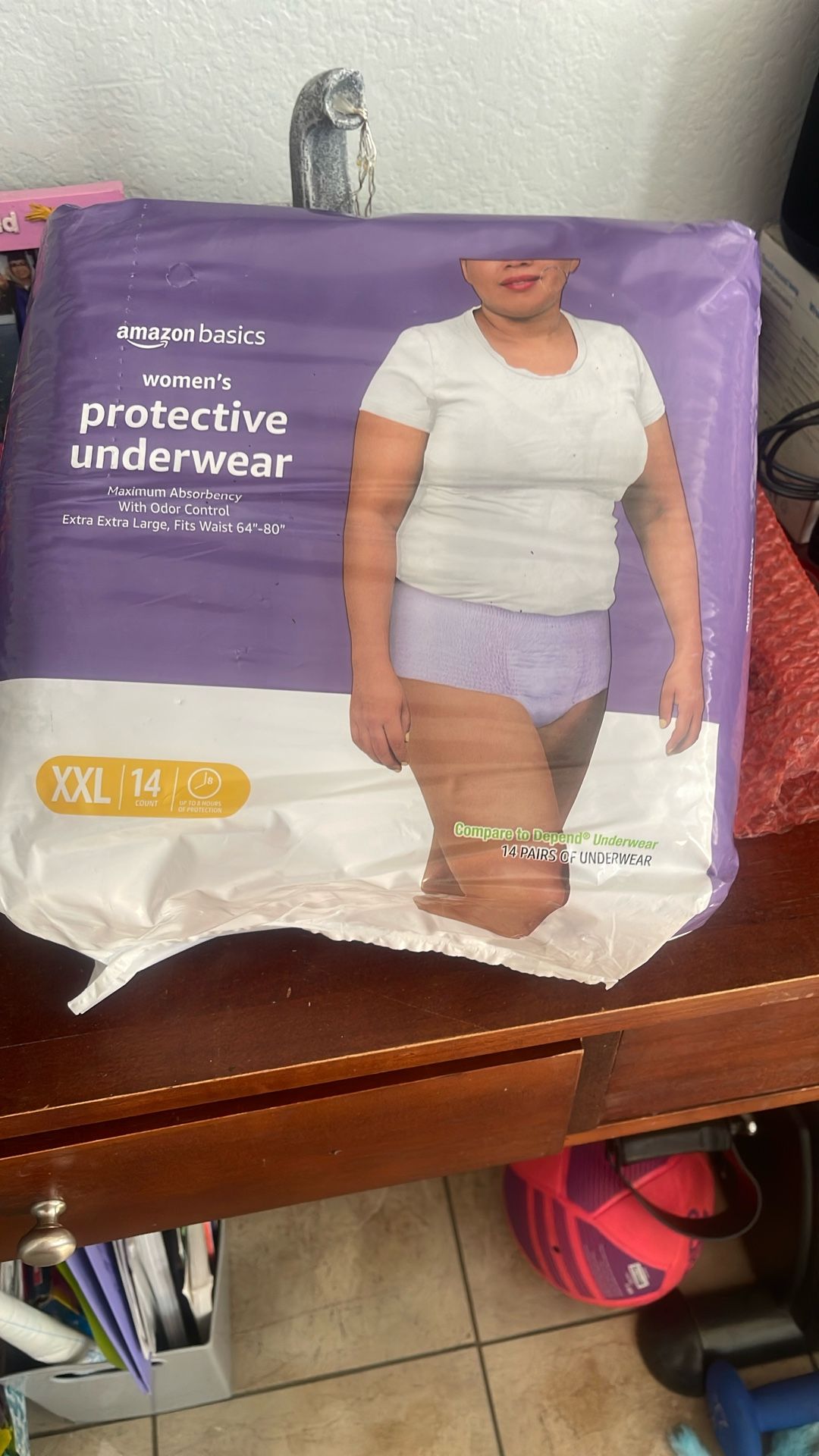 2 PKGS. Of PROTECTIVE UNDERWEAR   EACH PKG. 14 COUNT EA. PKG.   SIZE XXLARGE 