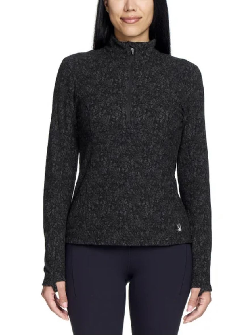 NWT Spyder women fleece half zip Active top Size S