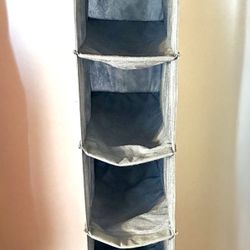 Whitmor Hanging Shoe Organizer 8 Shelves 11.5” x 5.5” x 41” Blue