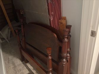 Antique twin four poster bed frames