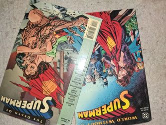 Death of superman books\ comics