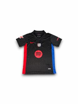 Nike Dri-Fit FC Barcelona Away Soccer Jersey Black Authentic Mens Medium