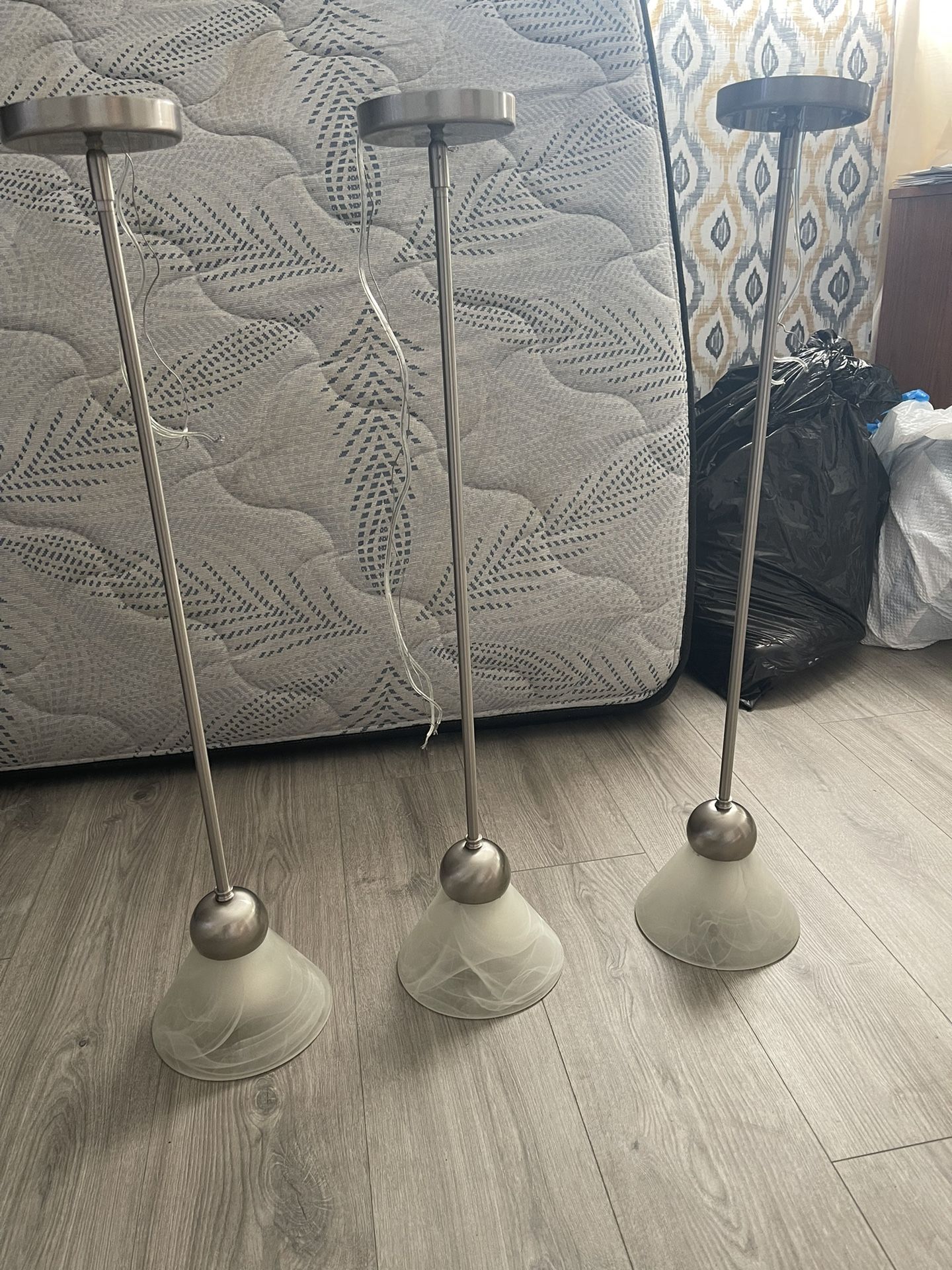 Modern Light Silver Pendant Lights for Kitchen Island