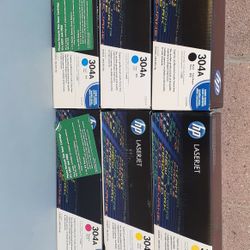 HP 304A LASERJET TONER CARTRIDGES - $75.00 Each
