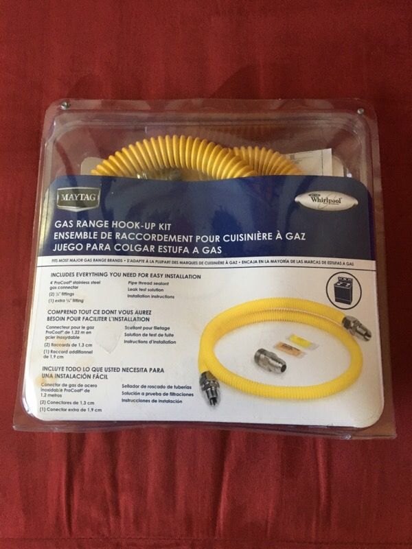 Whirlpool Gas Range hook up kit