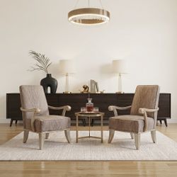 ARMCHAIRS - Luxury Designer John Richard  Accent Chairs  (Set of 2)