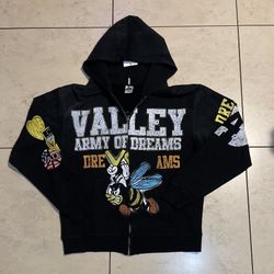 Valley Dreams Army Zip-Up Hoodie