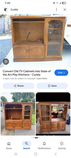 Old school TV cabinet similar to this
