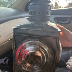 1877 Boston And Maine Semaphore Lantern Vintage Railroad 