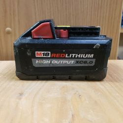 Milwaukee M18 Red Lithium 6ah Battery 48-11-1865