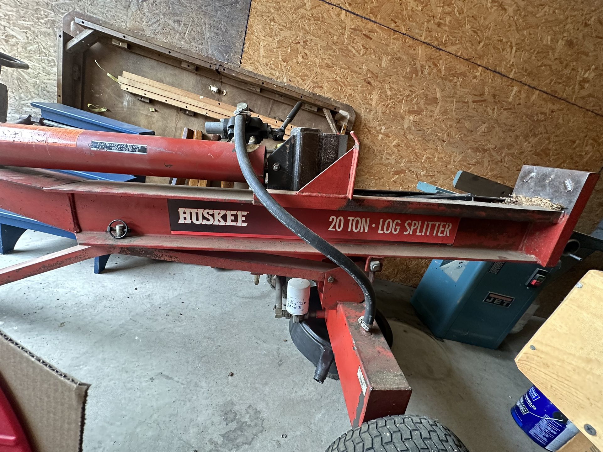 Huskee 20 Ton Log splitter For Sale Maybe Trade