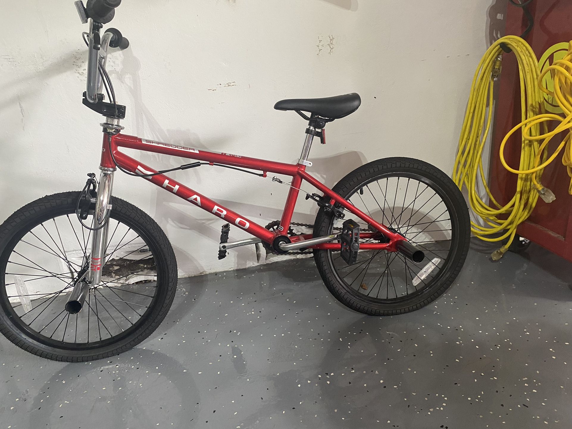 Red bicycle