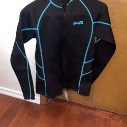 NEW with tags. Black neoprine swim jacket
