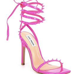 Steve Madden Hot Pink Tie Up Heel- Sexy 