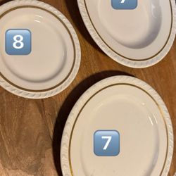 7 Dinner Plates 7 Salad Plates 8 Mini Plates 
