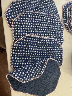 All American Red, White & Blue Stars Place Mats