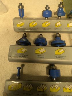 various carbide router bits