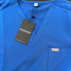 Scrub Top XS Royal Blue Code Nxt