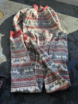 PJ Place Long John Set sz 16 kids Moose Unisex Layered Comfort Sleep