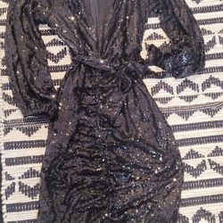 Black Sequin Dress Never Worn!